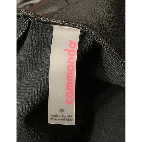 Commando Faux Leather Taper Pants Size M - Picture 7 of 7